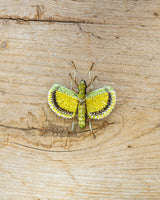 Yellow Umbrella Insect Brooch Pin