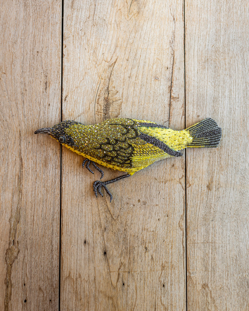 Kai White Eye Bird Object Art