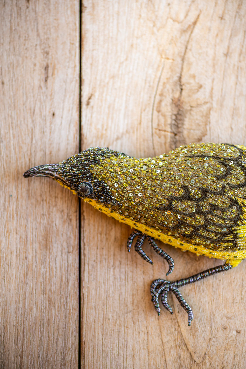 Kai White Eye Bird Object Art