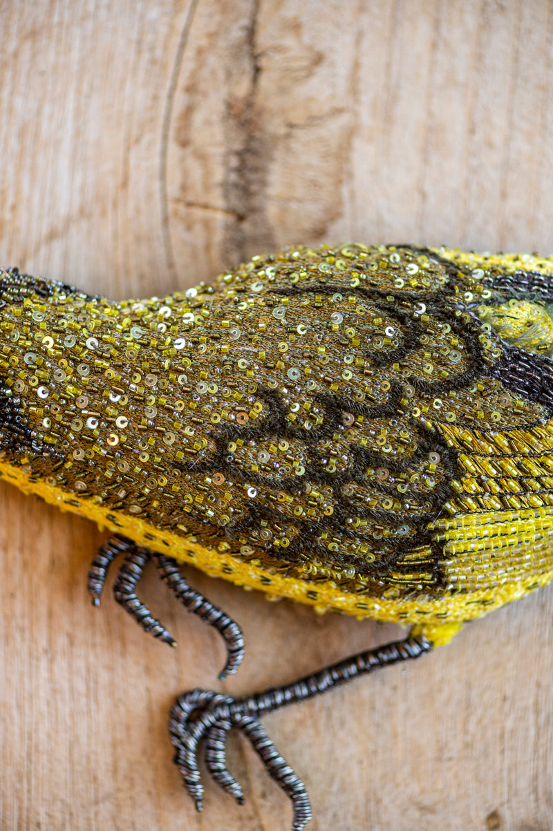 Kai White Eye Bird Object Art