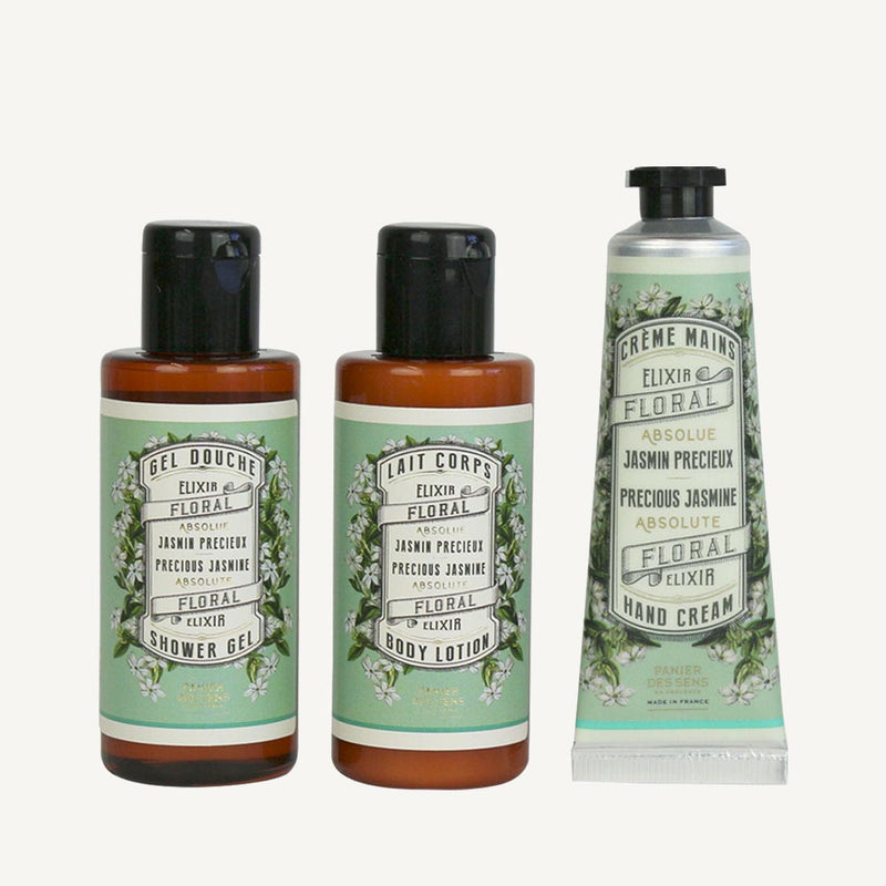Travel Set Precious Jasmine - Shower, Body lotion, Hand cream