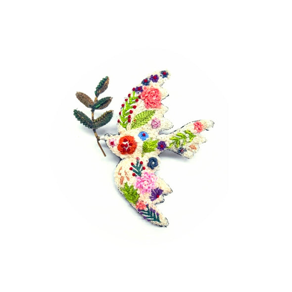 Peace Bird Brooch Pin