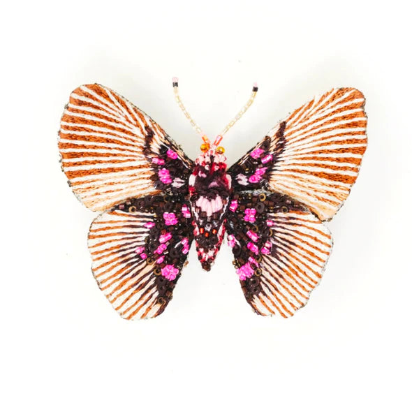 Variable False Acraea Butterfly Brooch Pin