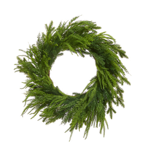 28" MIXED CEDAR WREATH