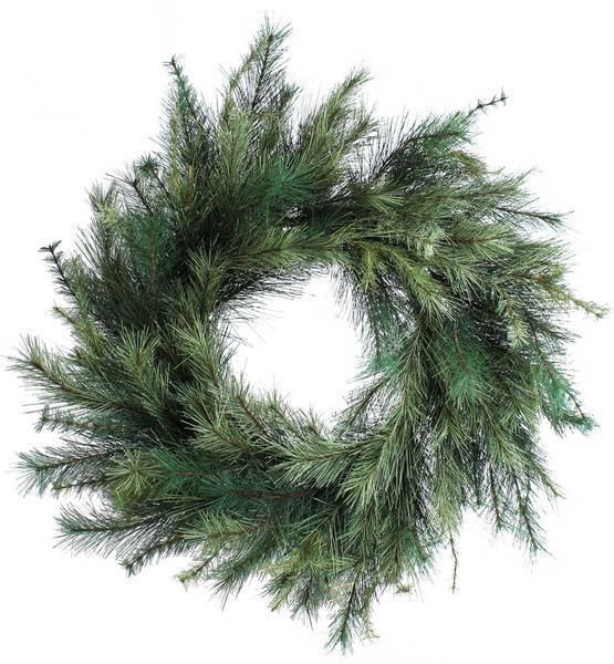 30" DELUXE APPALACHIAN PINE WREATH, MIXED PINE, 153 TIPS