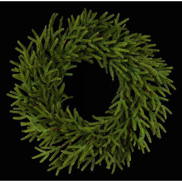 30"DIA NORFOLK ISLAND PINE WREATH WITH 140 TIPS GREEN