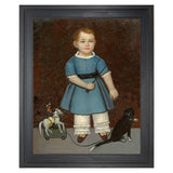 Boy with Toy Soldier Painting Reproduction Print on Canvas