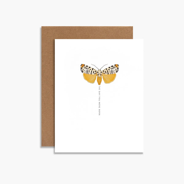 The Day You Were Born Butterfly Greeting Card
