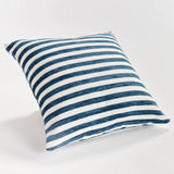 Grant Square Indoor-Outdoor Pillow 20", Navy Blue
