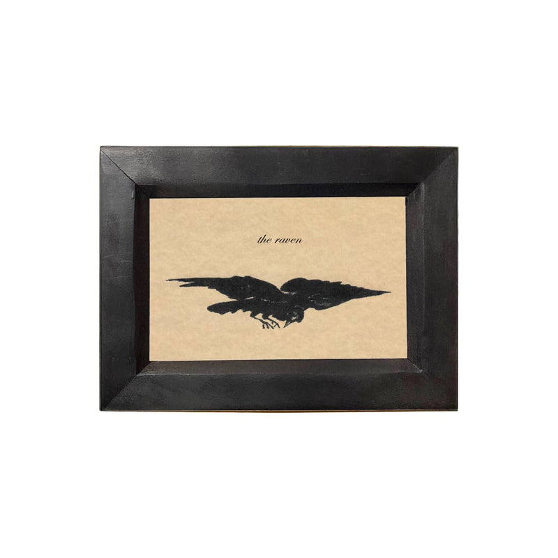 The Raven Sketchy Edgar Allan Poe Illustration Framed Print
