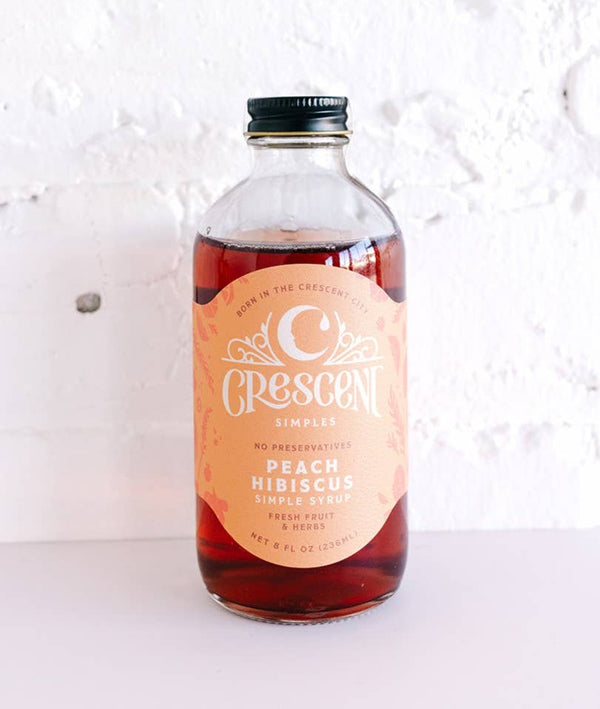 Peach Hibiscus Simple Syrup