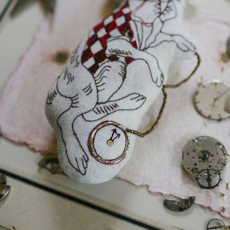 Handsome Hare, Rabbit, Cotton Ornament/Token