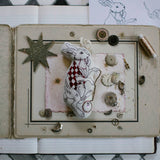 Handsome Hare, Rabbit, Cotton Ornament/Token