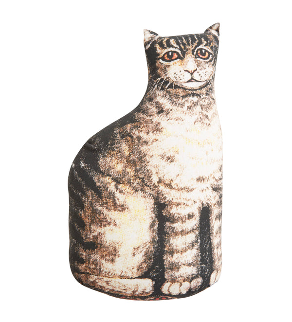 Tabby Cat Antique Toy Pillow