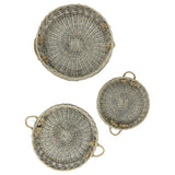 Extra Large Round Willow Serving Trays