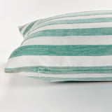 Grant Lumbar Indoor Outdoor Pillow, Teal Blue