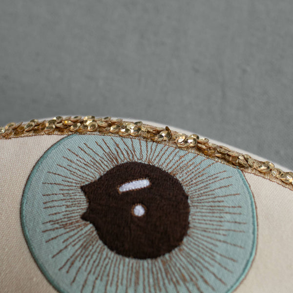 Evil Eye Pillow- Handmade, Cotton-filled Cushion