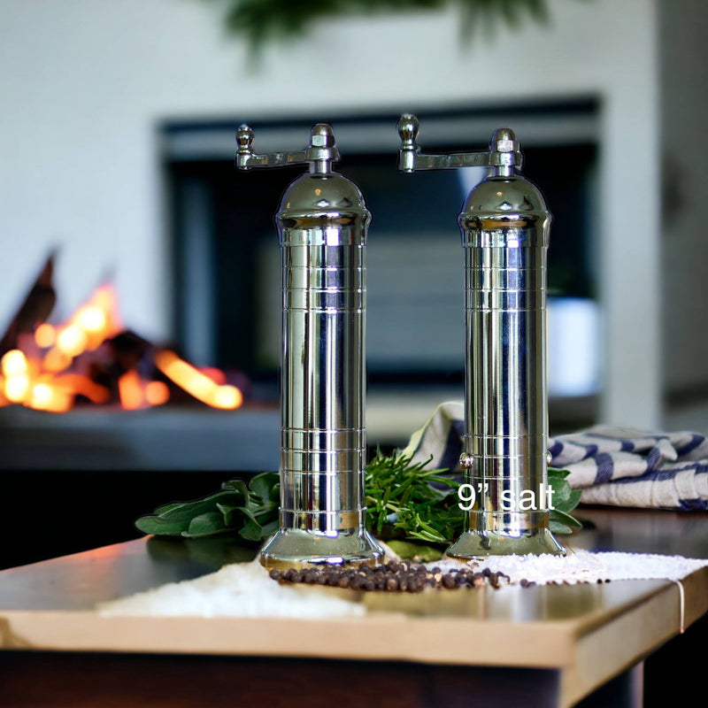 Chrome 9" salt grinder