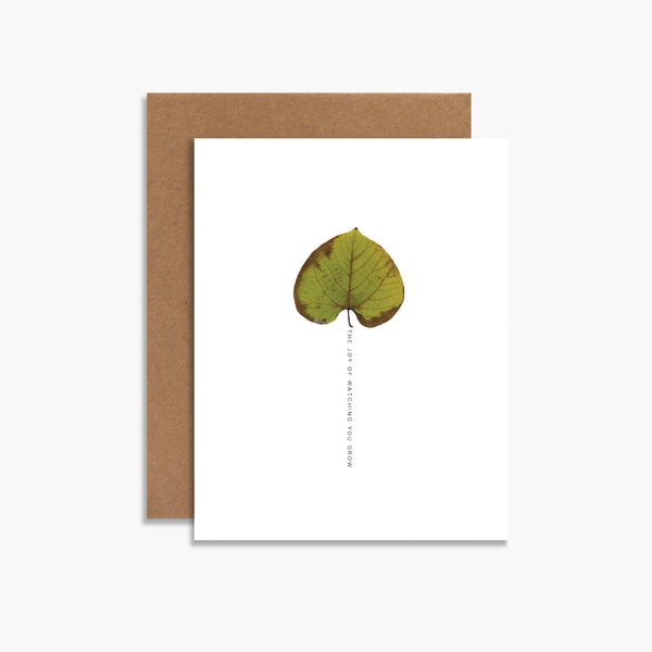 The Joy Of Watching You Grow Botanical Greeting Card