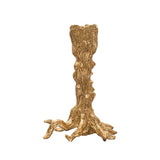 Gold Tree Trunk Candle Holder