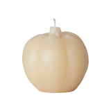 Unscented Pumpkin Shaped Candle, Cream Color