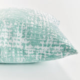 Hana Square Indoor-Outdoor Pillow 24", Teal Blue