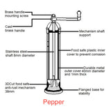 Chrome 9" pepper grinder