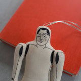 Automaton - Cotton Filled Ornament, Token, Doll, Embroidered