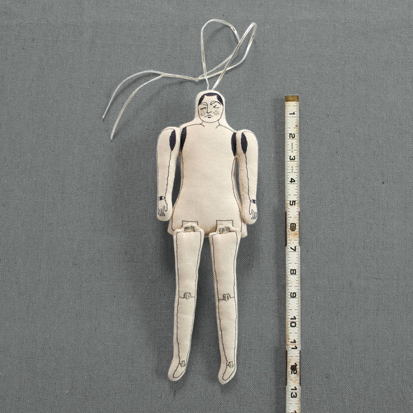 Automaton - Cotton Filled Ornament, Token, Doll, Embroidered