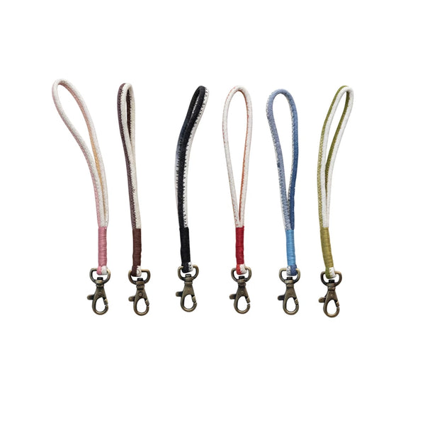 Cotton Rope & Metal Ombré Keychain