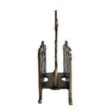 5" Antiqued Brass Napkin or Letter Holder