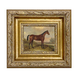 Hunter in a Landscape Framed Oil Painting Print on Canvas