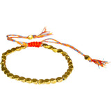 Adj Copper Beads Tibetan Bracelet - Healing Luck Multi-Color