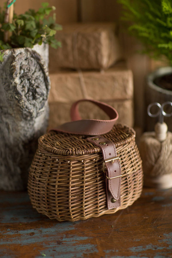 Small Wicker Fishing Basket