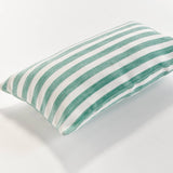 Grant Lumbar Indoor Outdoor Pillow, Teal Blue
