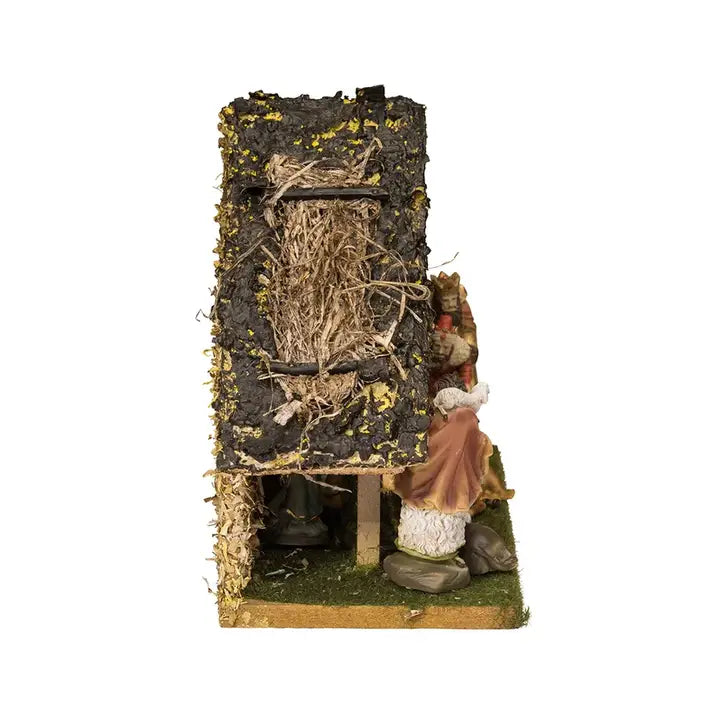 9.5" NATIVITY LED NAT FIGURES+STABL