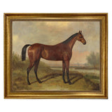 Hunter in a Landscape Framed Oil Painting Print on Canvas