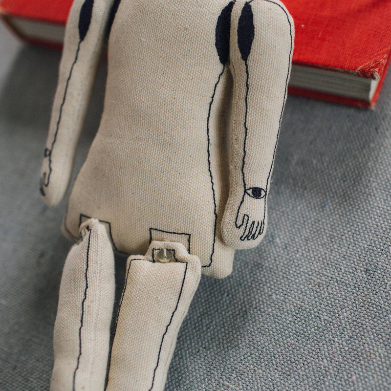 Automaton - Cotton Filled Ornament, Token, Doll, Embroidered