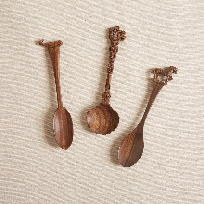 HORSE WOOD SPOON