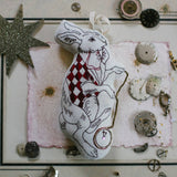 Handsome Hare, Rabbit, Cotton Ornament/Token