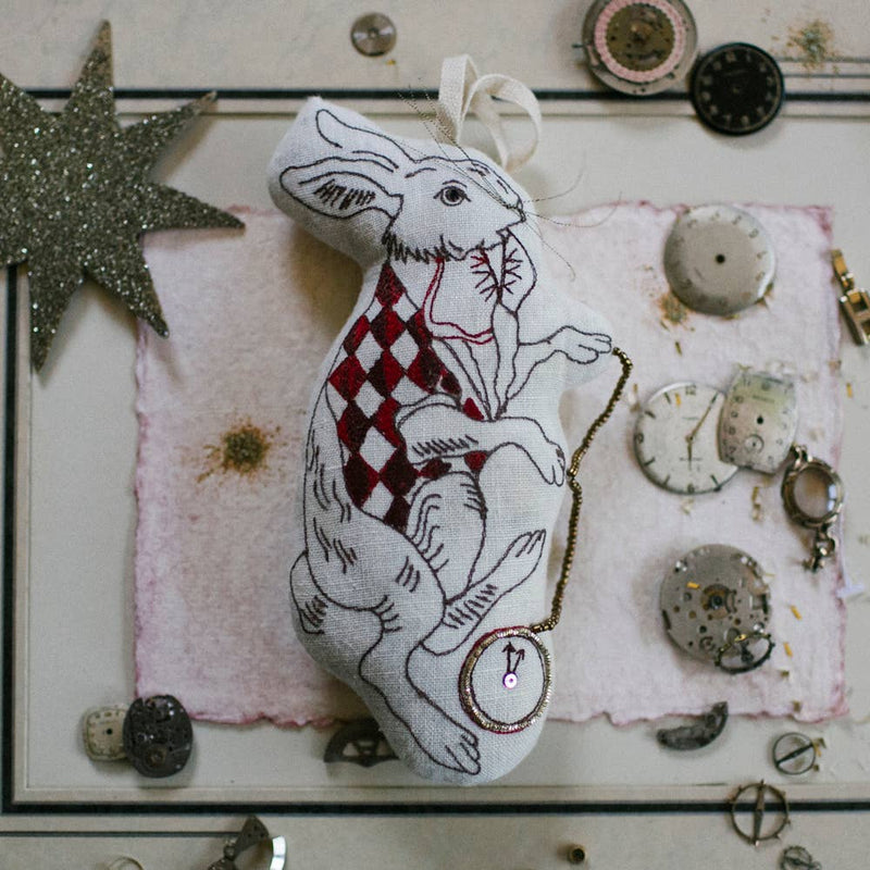 Handsome Hare, Rabbit, Cotton Ornament/Token