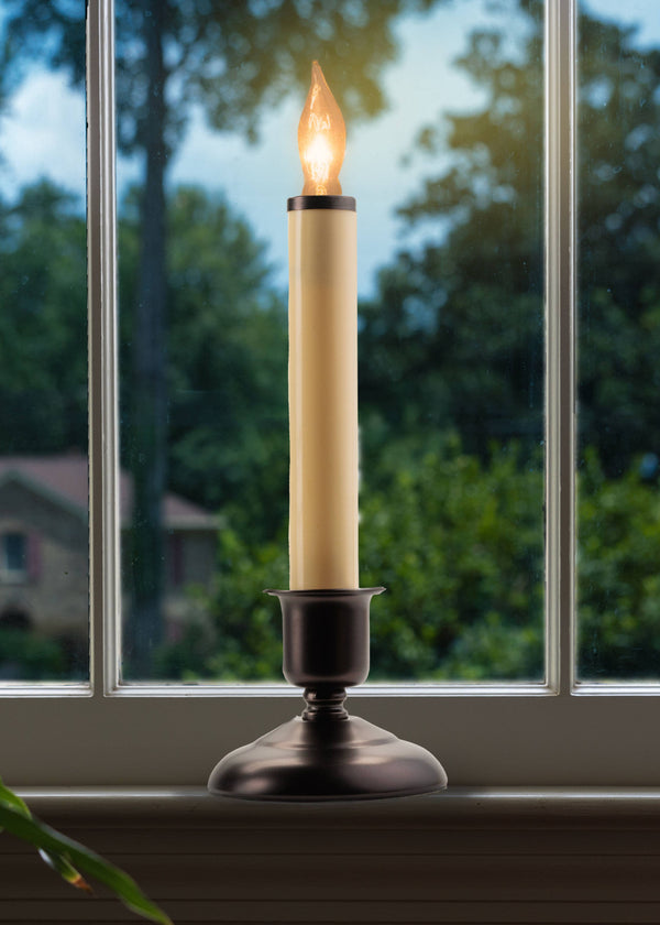 Cape Cod Antique Bronze Window Candle