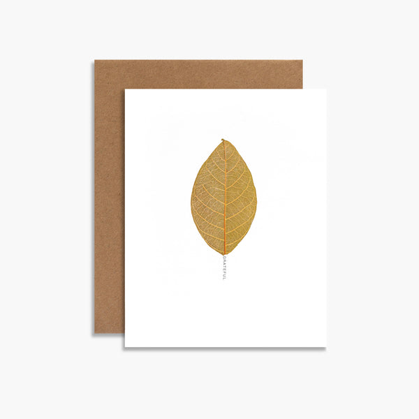 Grateful Botanical Greeting Card