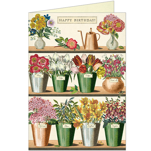 Happy Birthday Flower Market Greeting Card