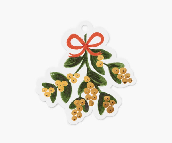 Pack of 8 Mistletoe Gift Tags