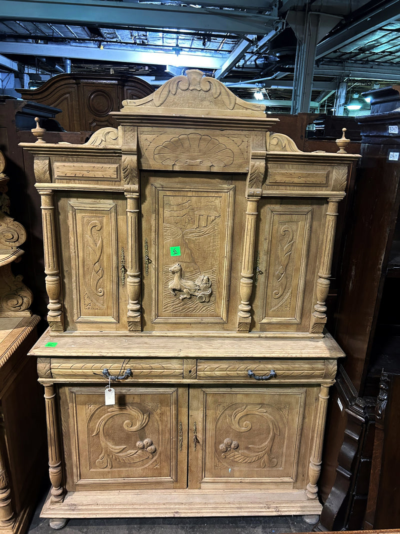 Vintage 2 Piece European Cabinet