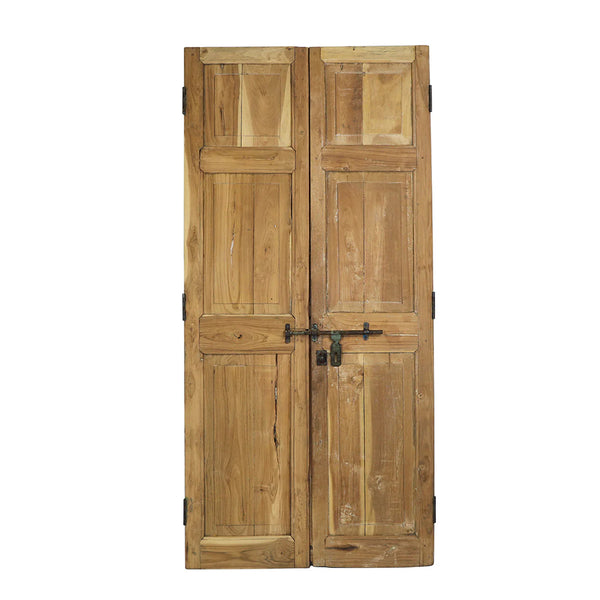 Wooden Door Pair Bleached