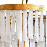 3 Tier Selenite Chandelier