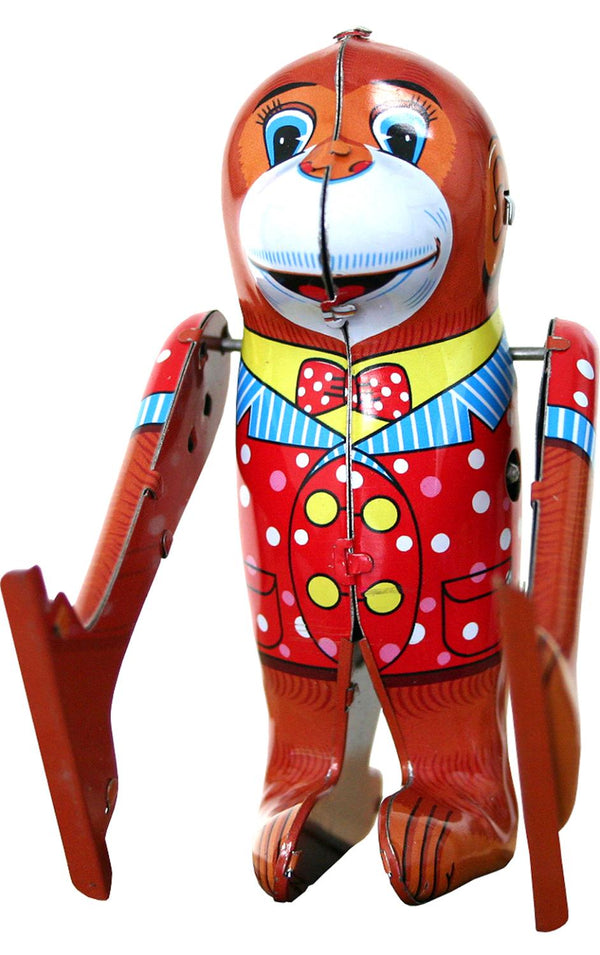 TIN TUMBLING MONKEY