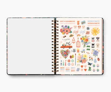 2024 Peacock 17-Month Hardcover Spiral Planner